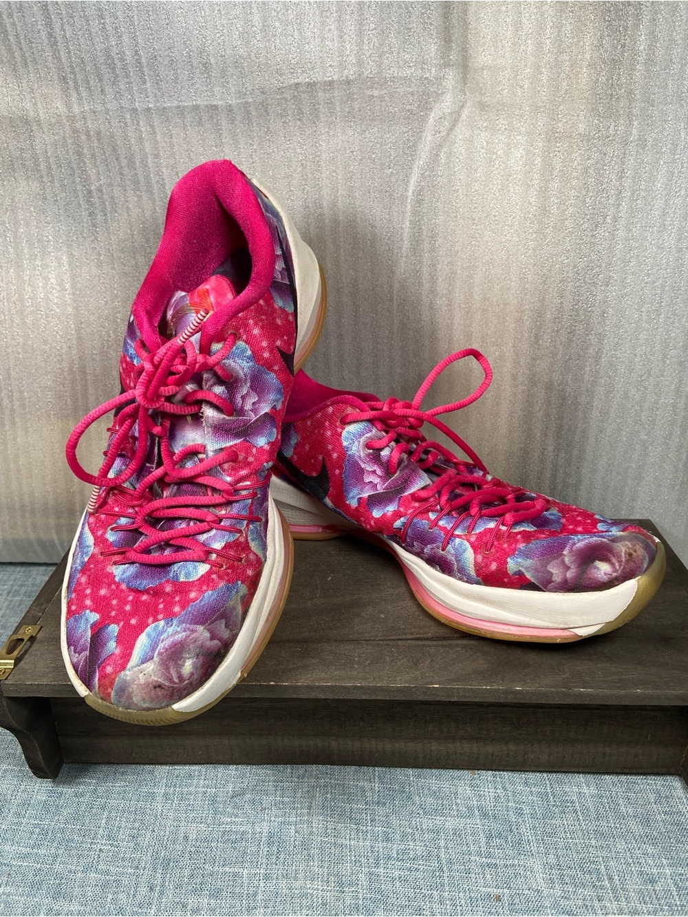 Nike KD 8 'Aunt Pearl' 2016 Basketball Shoes 819148-603 Men's US 9.5, Pre-Owned